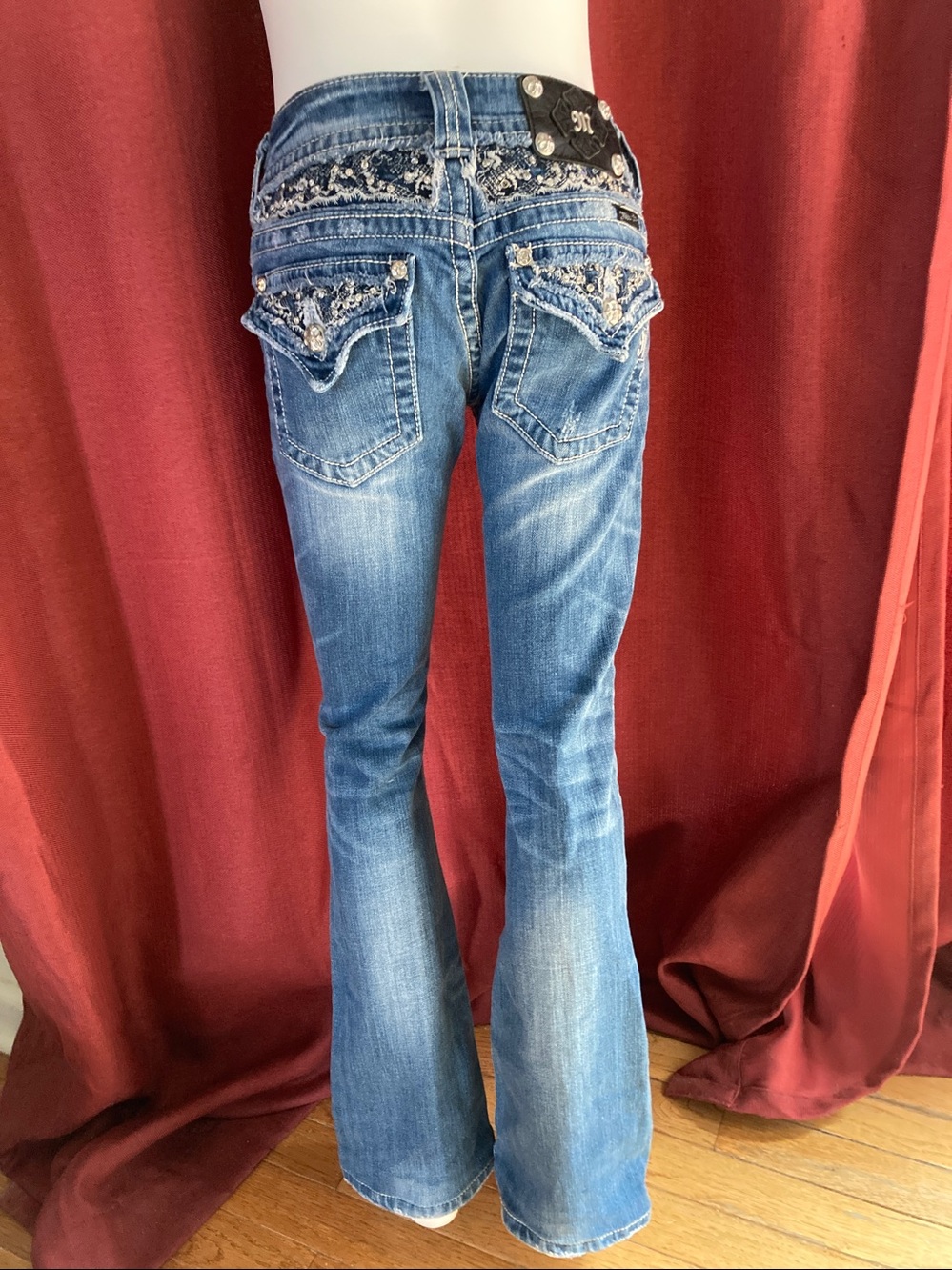 Miss Me jeans, size 25, inseam 27.5”, boot cut